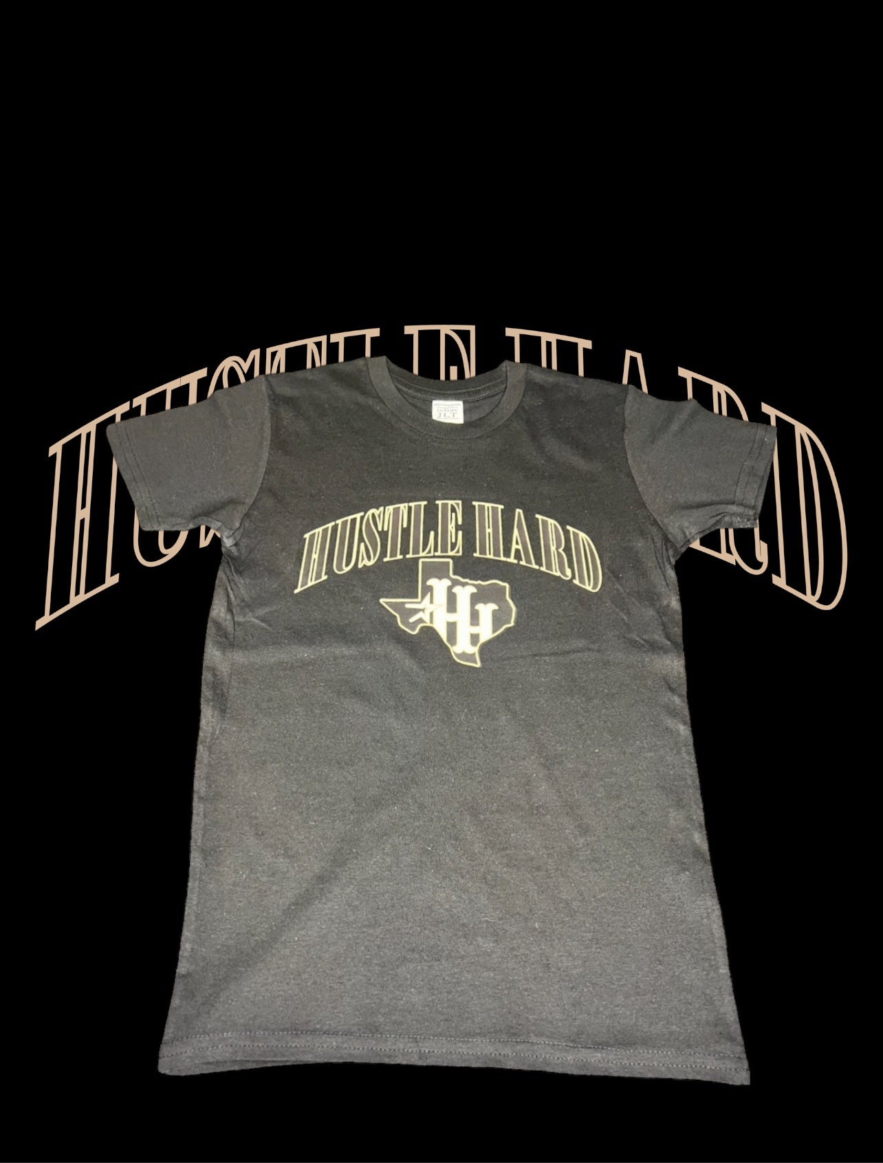 Youth kids hustle hard t-shirt
